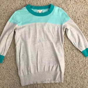 J. Crew Sweaters - J. Crew oatmeal mint sweater XS 3/4 sleeve J. Crew Sweaters - J. Crew oatmeal mint sweater XS 3/4 sleeve